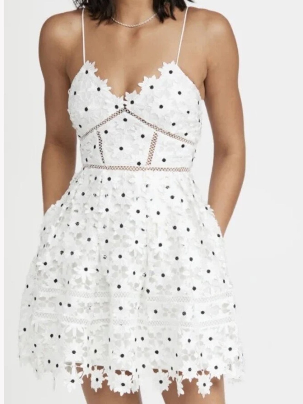 Self-Portrait Daisy Lace Azaelea Mini Dress SIZE 8